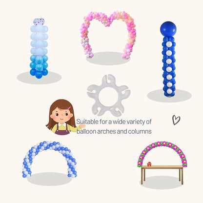 Miliocry Balloon Clips 50 pcs, Balloon Arch Bracket Buckle, Balloon Flower - Image 5
