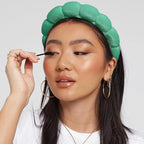 Spa Headbands for Washing Face or Makeup, Sponge Bubble Skincare Headbands, Puffy Terry Cloth Hairband for Women, Skin Care Makeup Headwear Hair Accessories for Girls