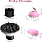 Slip-On Hair Diffuser Hair Dryer Attachment to Fit Nozzles from 1¾ to 2¼ inches for Curly and Natural Wavy Hair (White)