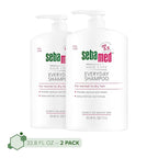 SEBAMED Everyday Shampoo for All Hair Types and Sensitive Scalp Hypoallergenic Dermatologist Recommended pH 5.5 Soap and Alkali Free for Soft and Healthy Hair (1 Liter) Pack of 2