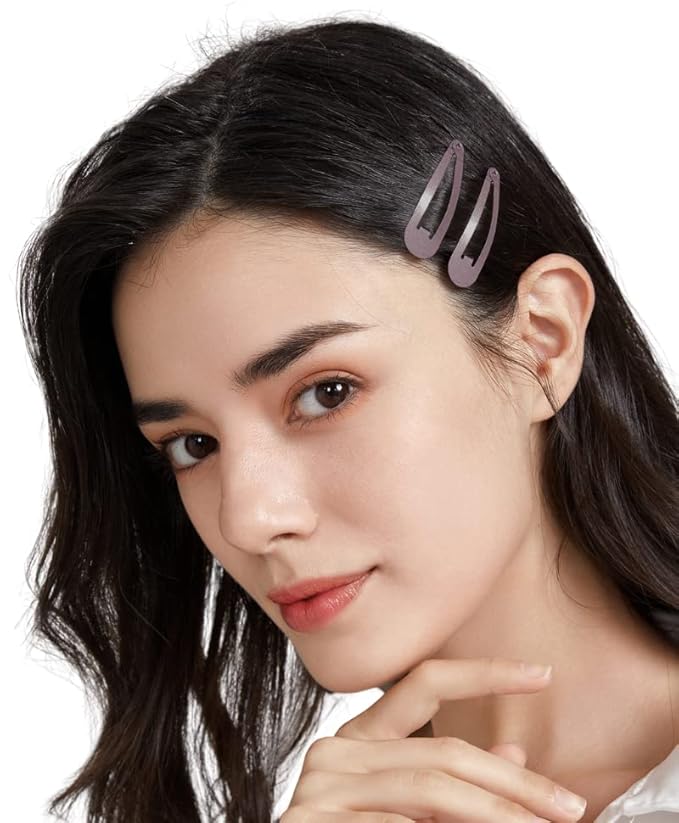 Dofash Women's Braided Good Hair set 102counts set (Bobby pins 60pcs + Hyper Elastics ties 30pcs + Snap hair clips (Brown)