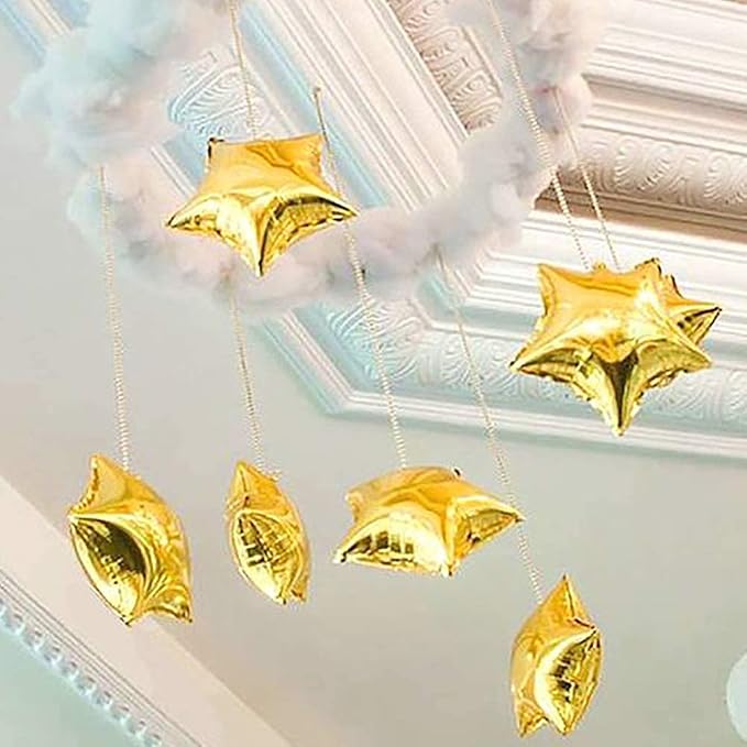 24 Pcs 18" Gold Star Balloons Foil Balloons Mylar Balloon - Image 3