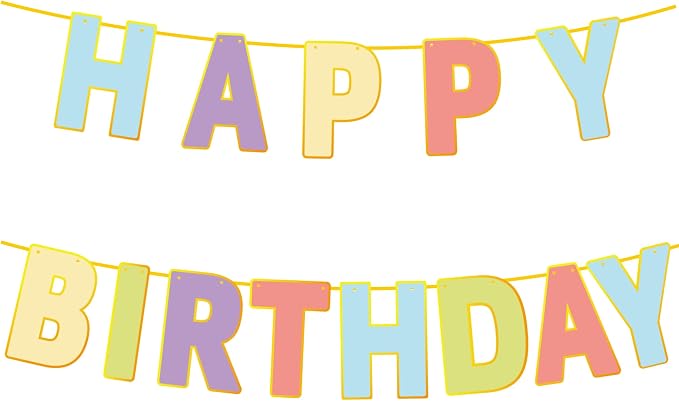 Happy Birthday Banner by OHOME