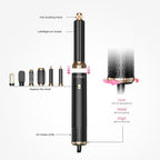 6 in 1 Blow Dryer Brush Set & Hot Air Styler, Negative Ionic Hair Dryer Brush Hair Styling Tools for Fast Drying Straightening Curling Voluming, Ideal Gifting for Women (Black)