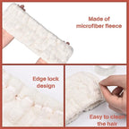 Chuangdi 3 Pieces Headband Set - Elastic Head Wrap for Makeup, Washing Face, Yoga, Sports, Shower, Women and Girls (White)