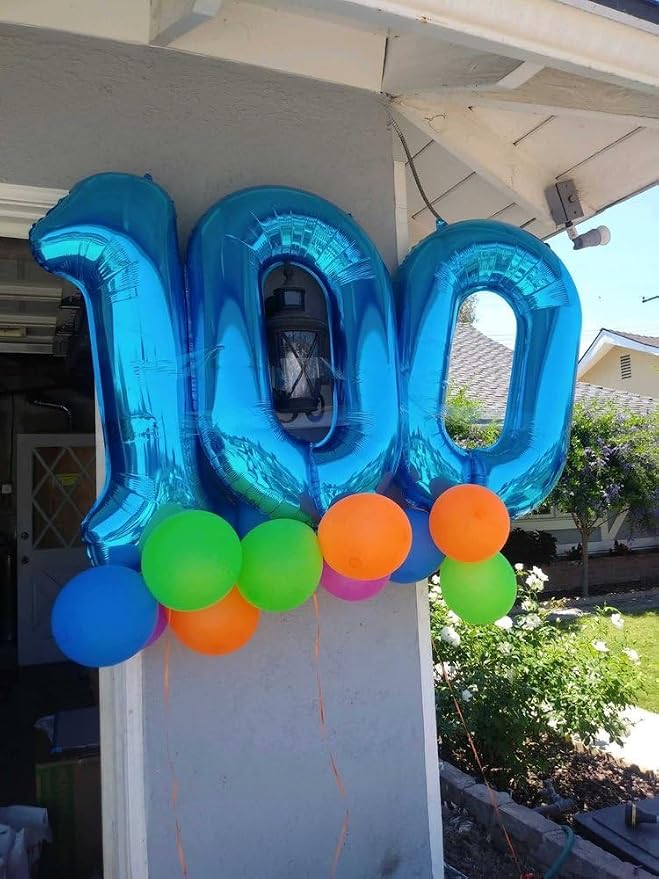 Navy Blue Number 4 Balloon 40 Inch, 4th Birthday Decorations Men Women | Foil - Image 7