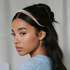 Headbands with Teeth Non-Slip Thin Acetate Hairbands for Women, Sunglasses Headband Design, 90s Retro Hair Barrettes, No Pressure & No Headache Hair Bands (Brown Marble)