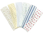 TERSE Fashion Women's Headbands for Short Hair Non Slip Elastic Floral Hairbands, Soft Fabric 2 Inches Thick Stripe Head Bands for Girls, Valentine's Day Heart Headbands