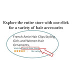 French Amie Clic Clac Large Handmade Celluloid Acetate Set of 2 Snap Hair Clips No Slip Side Slide-in Barrette for Women and Girls (Onyx Silver Grey)