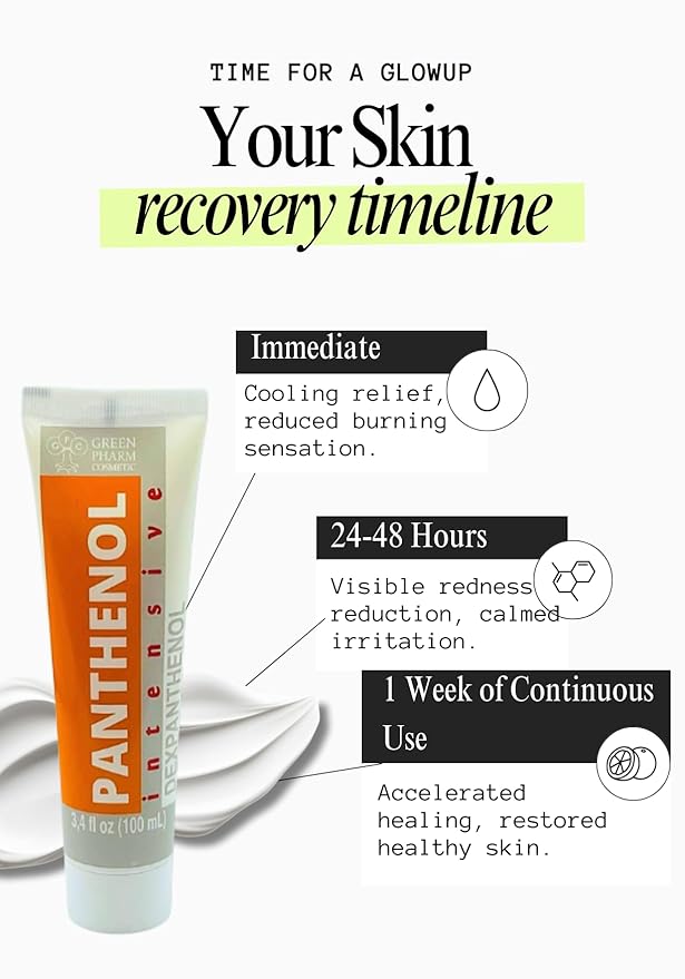 9% Intensive Panthenol Cream with Aloe Vera & Hyaluronic Acid | Deep Moisturizing, After Sun & Tattoo Care, Hair Transplant for All Skin Types | 3.4 Oz/ 100 Ml