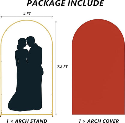 Neatsure Arch Backdrop Stand and Cover Set, 7.2FT Metal Photo Balloon Arch - Image 3