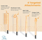 Pure Daily Care NuDerma Handheld Skin Therapy Wand Machine w/Neon – Anti-Aging - Skin Tightening - Wrinkle Reducing - Dark Circles – Clarifying - Hair & Scalp Stimulator