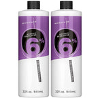 MOEHAIR Hair Color Developer 6% Hydrogen Peroxide | 20 Volume Cream Developer for Hair Coloring and Bleaching | Suitable for Covering Grays | Salon-Grade | Paraben-Free - 32 Fl. Oz (Pack of 2)