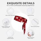 Sports Tie Headband Bandana Running Athletic Sweat Band Elastic Adjustable Sport Head Tie for Men Women Head Ties Ninja Tie Headbands Tennis Sweatbands Soccer Basketball Teams Running Head Band