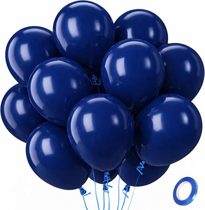 Patimate Navy Blue Balloons 100 Pcs 12 Inch Matte Navy Blue Latex Balloons | by PatimateDirect