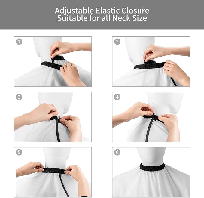 Custom Barber Cape Personalized Hair Cutting Capes with Adjustable Neckline Hairdresser Cape for Home Salon Barbershop