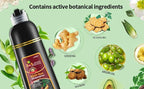 leorx Instant Hair Dye Shampoo For Gray Hair, 500ml - 3 In 1 Herbal Coloring For Women & Men - Dark Brown Color, Ammonia Free - Tintes Para El Cabello Profesional