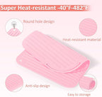 Quccefods Heat Resistant Mat Large Silicone Hot Hair Tools Holder for Curling Irons Flat Iron Hair Straightener Mat Portable Vanity Pad Accessories/Organizer