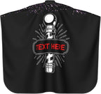 Custom Barber Cape for Men Personalized Professional Hair Cutting Cape with Text for Home Salon Barbershop