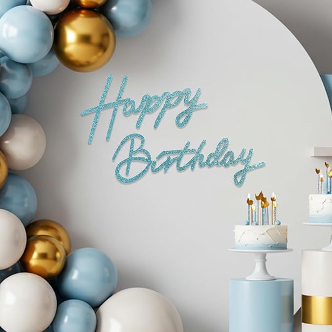 TONIFUL Happy Birthday Sign for Backdrop by TONIFUL