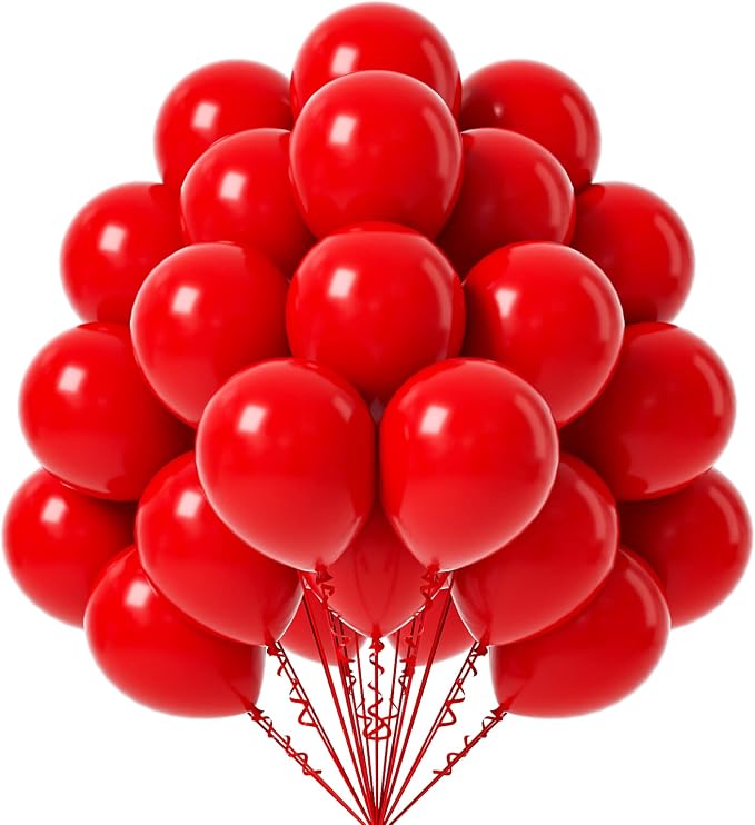 FOTIOMRG Red Balloons, 50 Pack by FOTIOMRG