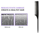 Professional Teasing Comb, Tail Comb for Root Teasing for Thin, Add Volume Fine and Normal Hair Types, Hair Comb For Women And Men, 8.75 Inches Black 5