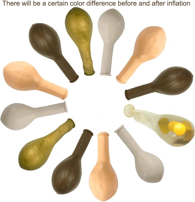 Brown Sand White Neutral Balloons - Image 7
