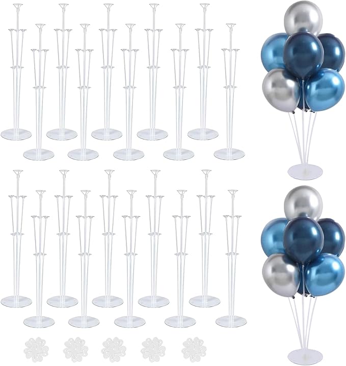 20 Sets Balloon Stand Kits, Balloon Sticks Holder by LOBUBT