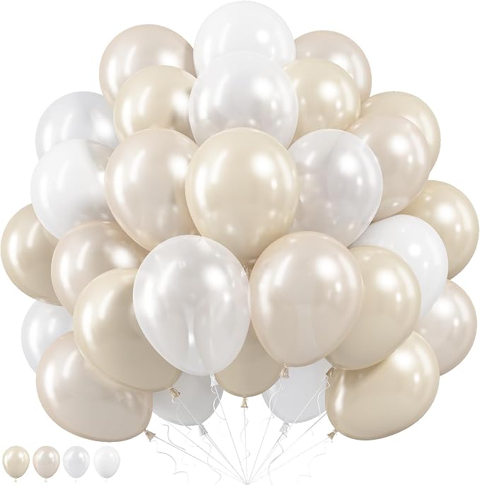 Pearl White Balloons by Paeyeq