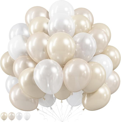 Pearl White Balloons by Paeyeq