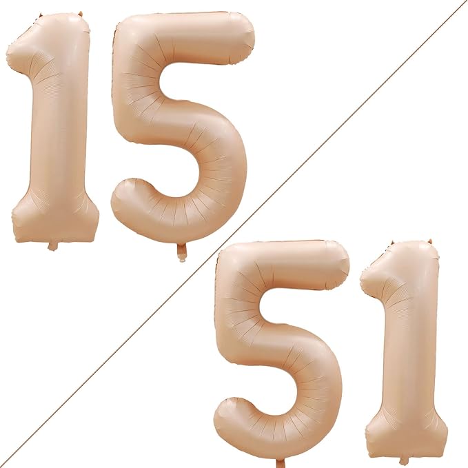 Number 15 Balloons for 15th Birthday Sweet 15 Party Decorations, 42 Inch Jumbo by GOER