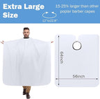 12Pcs Barber Cape 64 x 56'' Large Waterproof Hair Cutting Salon Cape Adjustable Snaps for Hair Dye Salon Stylist Supplies