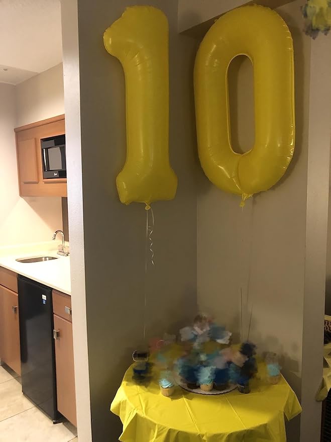 Number Balloons 2 Balloon 40 inch Yellow - Image 3