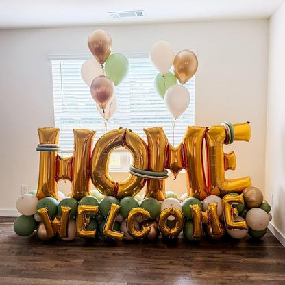 40 Inch Gold HOME Balloon Letters - Image 5