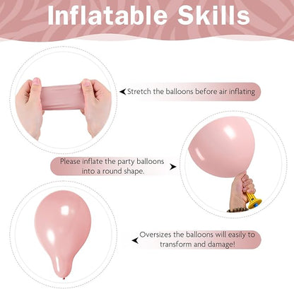Cowgirl Balloon Dusty Blush Pink Brown Tan Coffee Beige Sand White Ivory Nude - Image 8