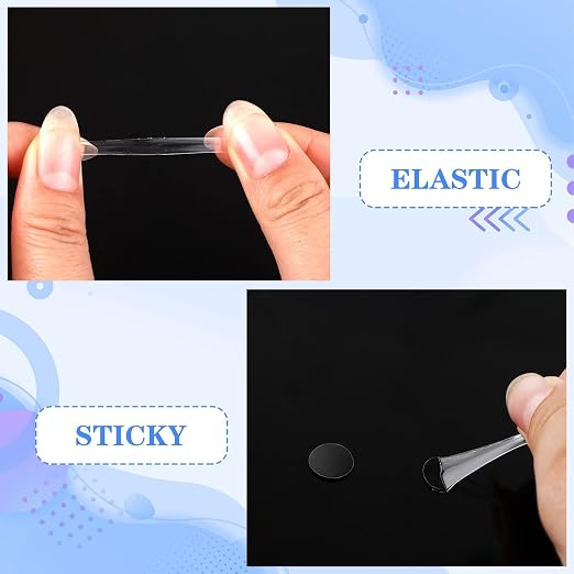 JUNEBRUSHS 1500 Pieces Double Sided Adhesive Dots, Acrylic Round Putty - Image 3