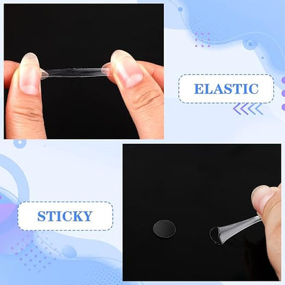 JUNEBRUSHS 1500 Pieces Double Sided Adhesive Dots, Acrylic Round Putty - Image 3