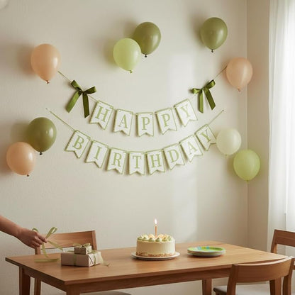 Green Happy Birthday Banner - Image 3