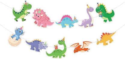 Dinosaur Party Banner Cute Dinosaur Birthday Banner Happy Birthday Banner - Image 9