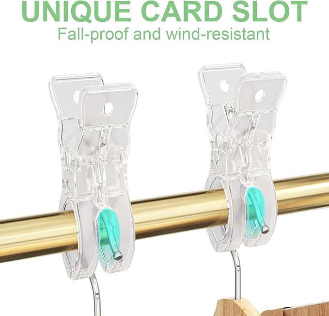 10 PCS Balloon Arch Clips, Plastic Transparent Backdrop Spring Clamps 3.5 Inch - Image 4