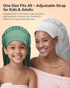 Hair Dryer Bonnet Attachment – 28.5" XL Hooded Dryer Cap for Faster Drying & Deep Conditioning, Extra-Large Space Fits Thick, Curly Hair & Styling Tools (Green, Extra Large)