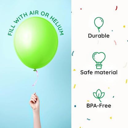 ZENO Multicolor Balloons 50pcs 12 Inch Helium Grade Latex Balloons - Image 5