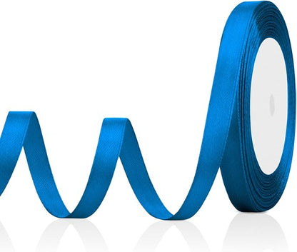 Royal Blue Ribbon for Gift Wrapping 3/8 in 25 Yards Satin Ribbon Navy Blue by OALCQ