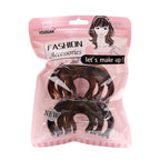Youxuan Hair Claw for Women, 4 Inch Pretty Hair Clip, Hair Grip for Thick Hair, Black and Coffee