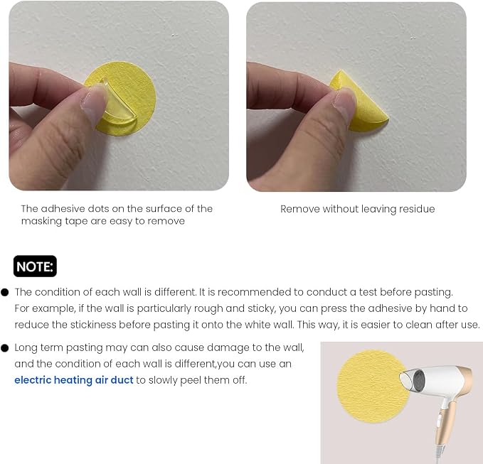 180Pcs Masking Tapes, 30mm/1.18" Round Masking Tape, - Image 3