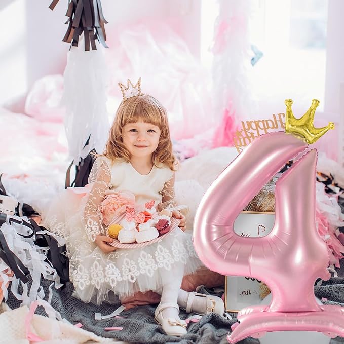 42 Inch Pink Foil Number 2 Balloon, 2th Pink Birthday Decorations | Giant - Image 7
