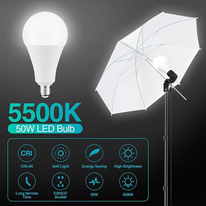 EMART 8.5 x 10 ft Backdrop Support System, Professional Photography Lighting Kit - Image 3