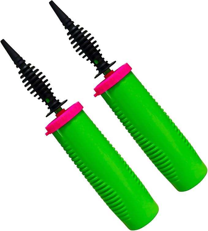 2 Pack Balloon Pump Hand Held – Two Way Dual Action Inflator Air Pump by Doilomand