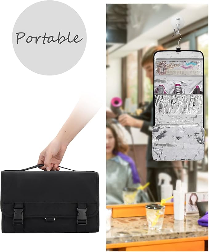 TANTO Travel Carrying Bag for Hair Dryer Hair Tools Organizer Case for Dyson Waterproof Dustproof Hair Accessories Tools Storage Bag for Hairdryer Styler Organizer Bag