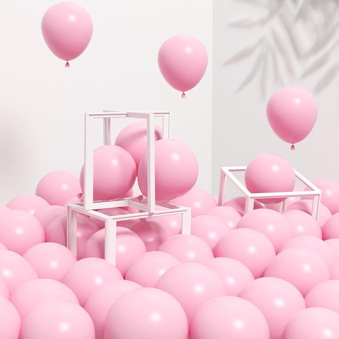 Awenztech 120pcs 5 inch Light Pink Latex Balloons | Baby Shower, Bridal Shower by Awenztech